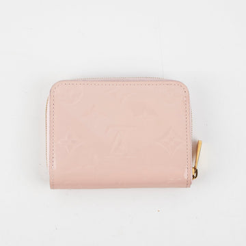 Louis Vuitton Patent Zip Around Wallet Light Pink