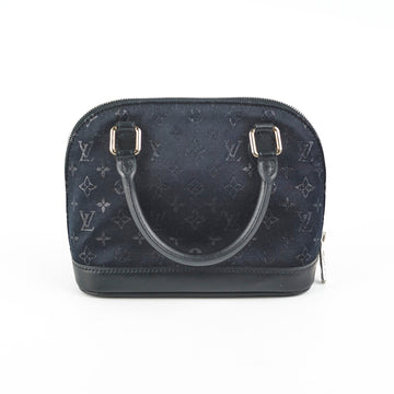 Louis Vuitton Mini Alma Satin Crossbody Black