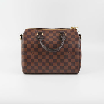 Louis Vuitton Speedy Bandouliere Damier Ebene Canvas 25