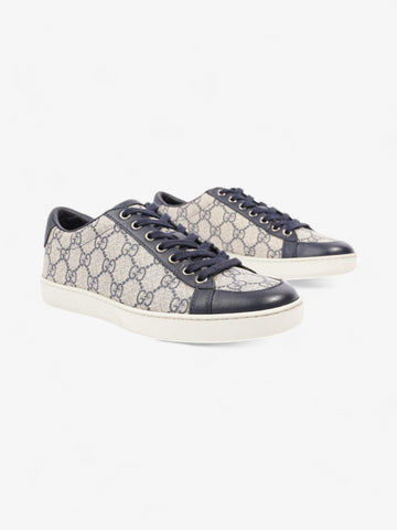 Gucci Brooklyn EC Supreme Sneakers Beige  / Navy Canvas EU 36 UK 3