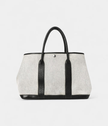 Toile Buffle Skipper Garden Party 36 MM Tote Black