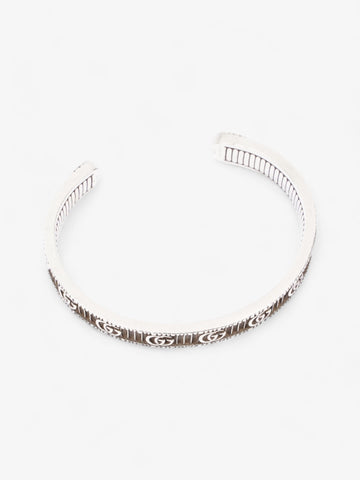 Gucci Double G Bracelet Silver Silver Sterling 17