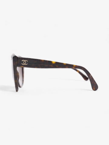 Chanel Oversized Polarized Sunglasses Black Acetate 140mm