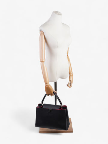 Louis Vuitton Capucines Navy Blue / Fuschia Taurillon Leather MM