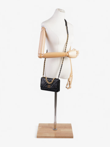 Chanel Wallet on Chain Black Lambskin Leather 19