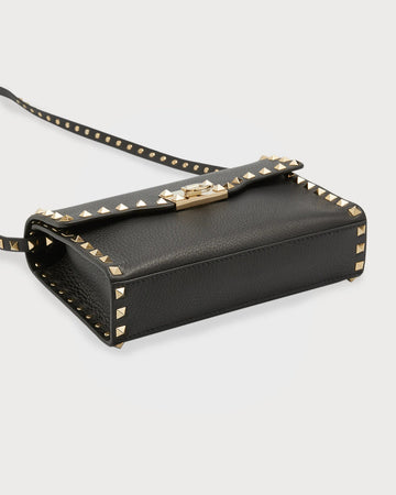 VALENTINO ROCKSTUD CALFSKIN MEDIUM CROSSBODY BAG