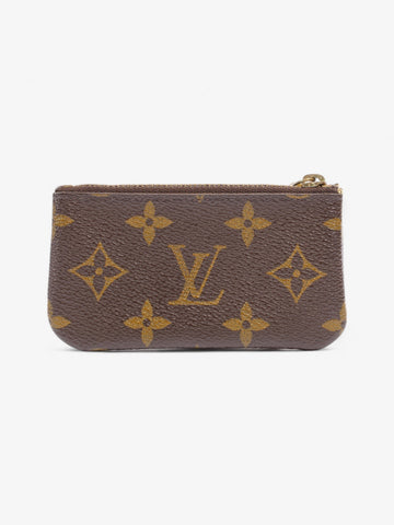 Louis Vuitton Key Pouch Monogram / Gold Canvas
