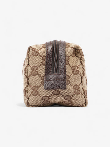 Gucci Cosmetic Pouch Beige And Ebony EC Supreme Canvas