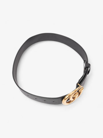 Gucci EC Marmont 2015 Re-Edition Wide Belt Black / Gold Leather 65cm / 26"