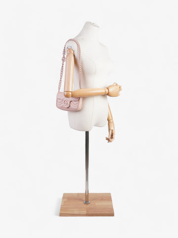 Gucci EC Marmont Belt Bag Baby Pink Matelasse Leather