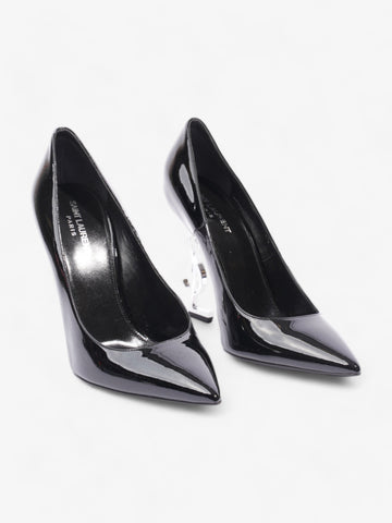 Saint Laurent Opyum Heels 110 Black Patent Leather EU 40.5 UK 7.5