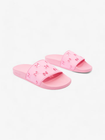 Gucci EC Sliders Pink Rubber EU 38 UK 5