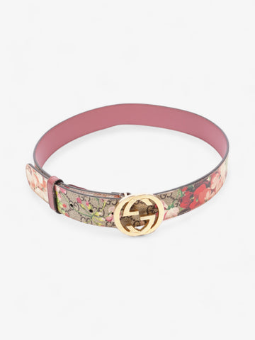 Gucci Interlocking G Belt EC Supreme Floral Coated Canvas 80cm 32"