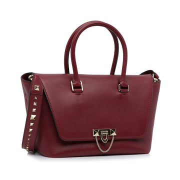 Valentino Rockstud Demilune Satchel