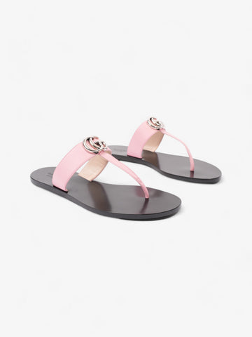 Gucci EC Marmont Sandals Pink Leather EU 38.5 UK 5.5