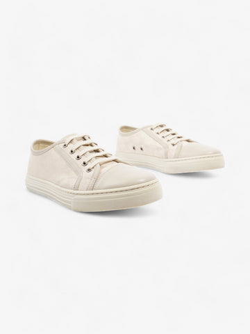 Gucci EC Low Top Sneaker Cream Canvas EU 38 UK 5