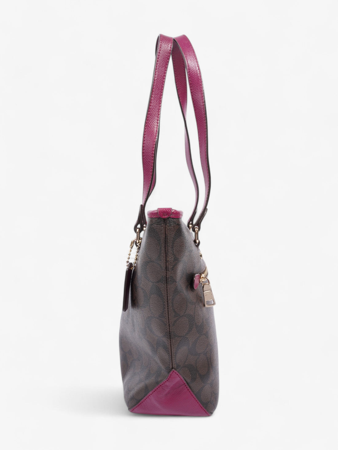Coach Gallery Tote Brown / Magenta Canvas