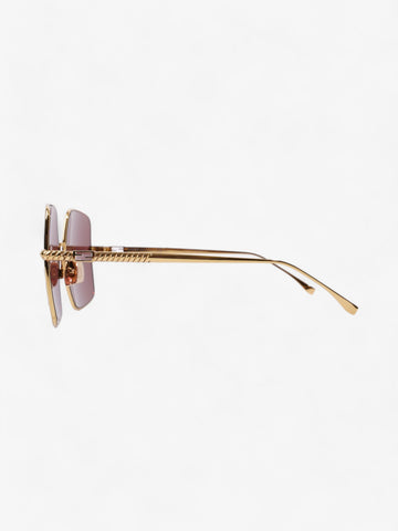 Fendi FF Sunglasses Gold Acetate 145mm
