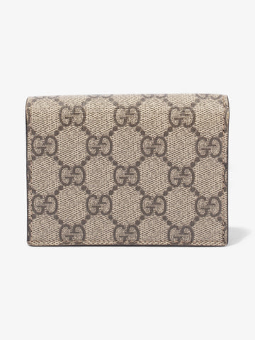 Gucci Cherry Fold Over Wallet EC Supreme / Red / Green Coated Canvas