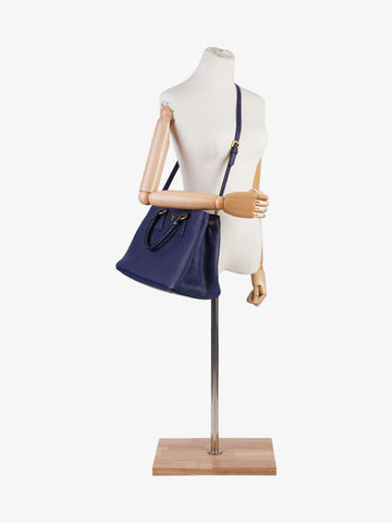 Prada Vitello Daino  Blue  Saffiano Leather