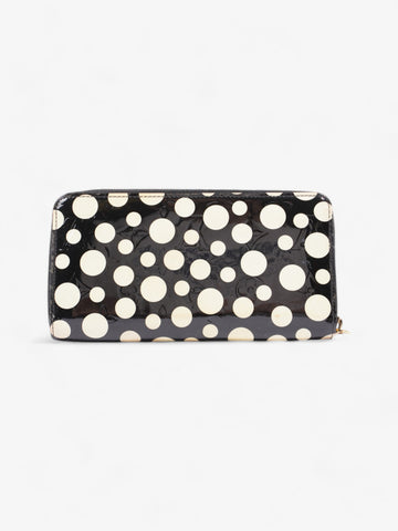 Louis Vuitton x Yayoi Kusama Infinity Zippy Wallet Black / Cream Patent Leather