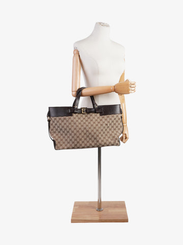 Gucci Tote Beige / Brown Canvas