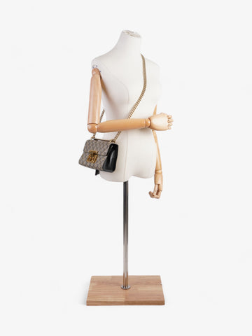 Gucci Padlock Bees EC Supreme / Black / Gold Coated Canvas Small