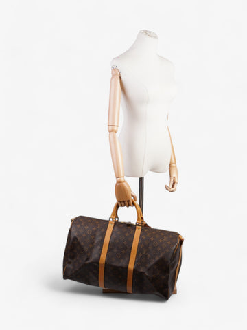 Louis Vuitton Keepall Bandouliere Monogram Coated Canvas 50