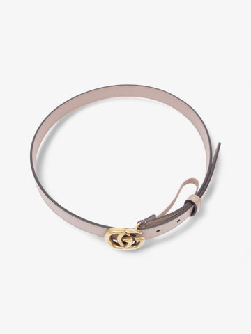 Gucci CS Marmont Thin Belt Dusty Pink / Gold Leather 70cm / 28"