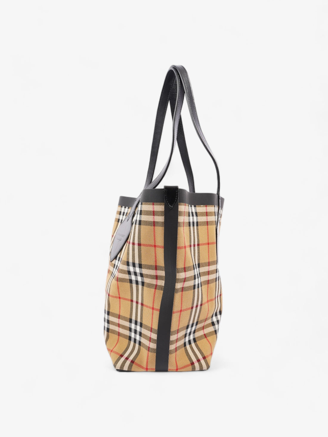 Burberry Reversible Giant Tote Vintage Check Canvas