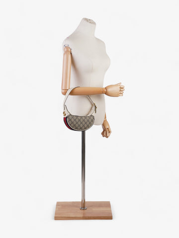 Gucci Ophidia EC Mini Bag Supreme / White Coated Canvas