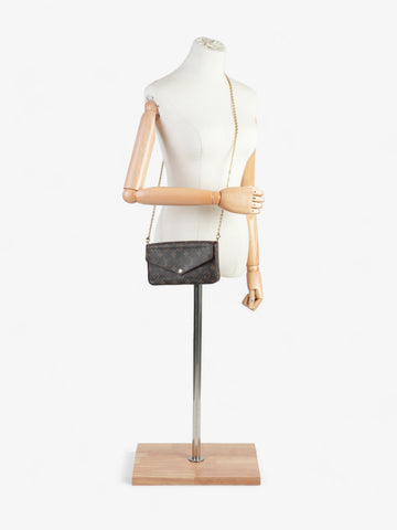 Louis Vuitton Felicie Pochette Monogram Coated Canvas