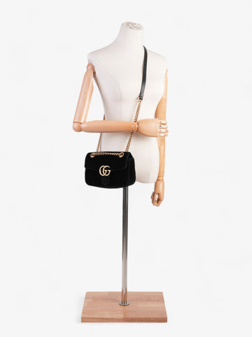 Gucci EC Marmont Black Velvet Mini