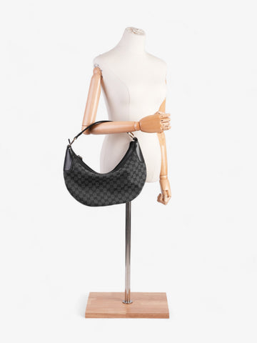 Gucci Half Moon Hobo Black Denim EC Supreme Denim