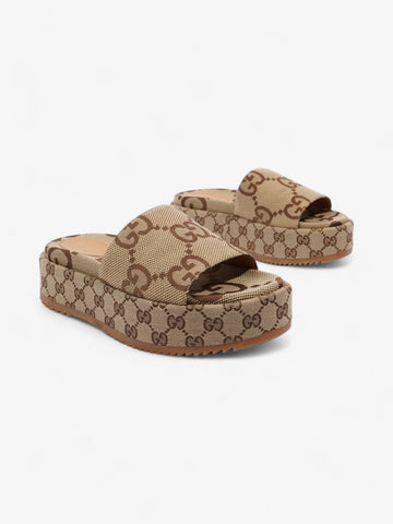 Gucci Angelina EC Platform Slides EC Supreme Canvas EU 38 UK 5