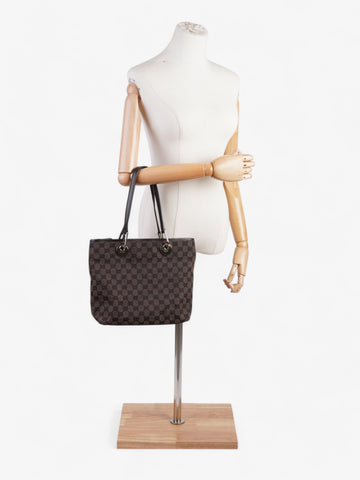 Gucci EC Tote Bag EC Supreme / Dark Brown Canvas