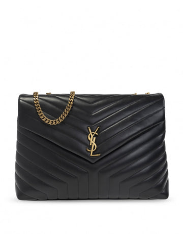 YSL CALFSKIN LEATHER LARGE LOULOU BAG