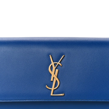 YSL GRAIN DE POUDRE MONOGRAM KATE CLUTCH BAG
