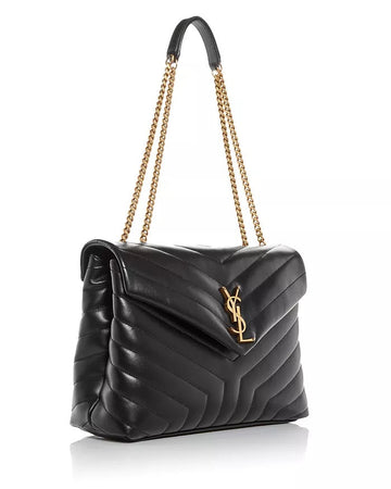 YSL MEDIUM LOULOU Y QUILTED CALFSKIN SHOULDER BAG