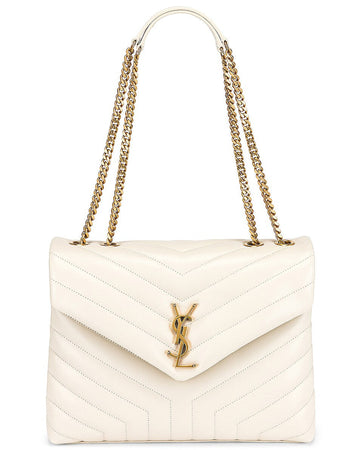 YSL MEDIUM LOULOU CALFSKIN LEATHER CHAIN BAG