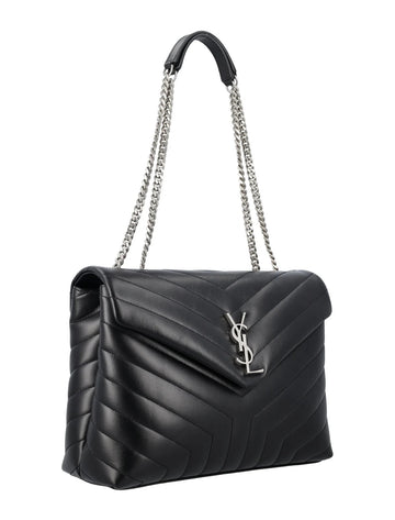 YVES SAINT LAURENT LOULOU MEDIUM CALFSKIN QUILTED SHOULDER BAG