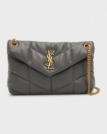 YSL PUFFER NAPPA LEATHER SMALL SHOULDER BAG