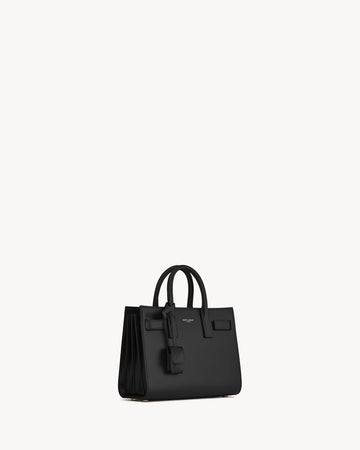 YSL SMOOTH CALF LEATHER SAC DE JOUR SHOULDER BAG