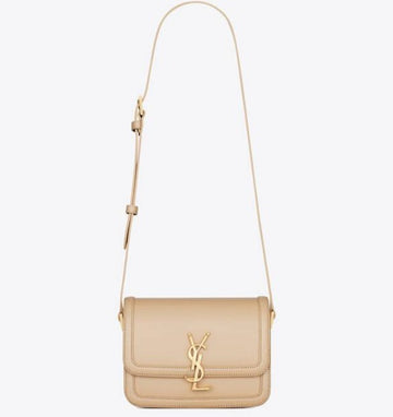 YSL SOLFERINO SMALL SATCHEL IN BOX SAINT LAURENT LEATHER