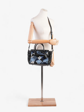 Coach SwaCSer Satchel Black / Blue Denim 27