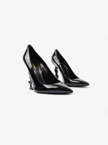 Saint Laurent Opyum Heels 110 Black Patent Leather EU 40 UK 7
