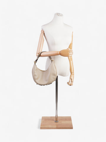 Fendi Fendigraphy Dove Grey Calfskin Leather Small