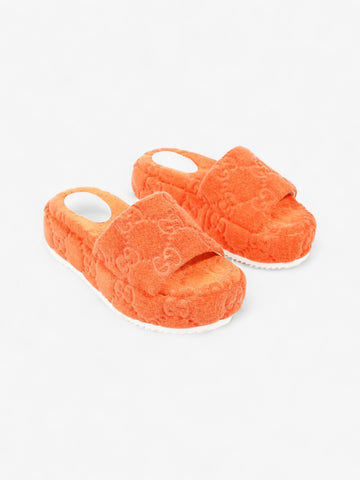 Gucci EC Platform Sandals Orange Cloth EU 36 UK 3