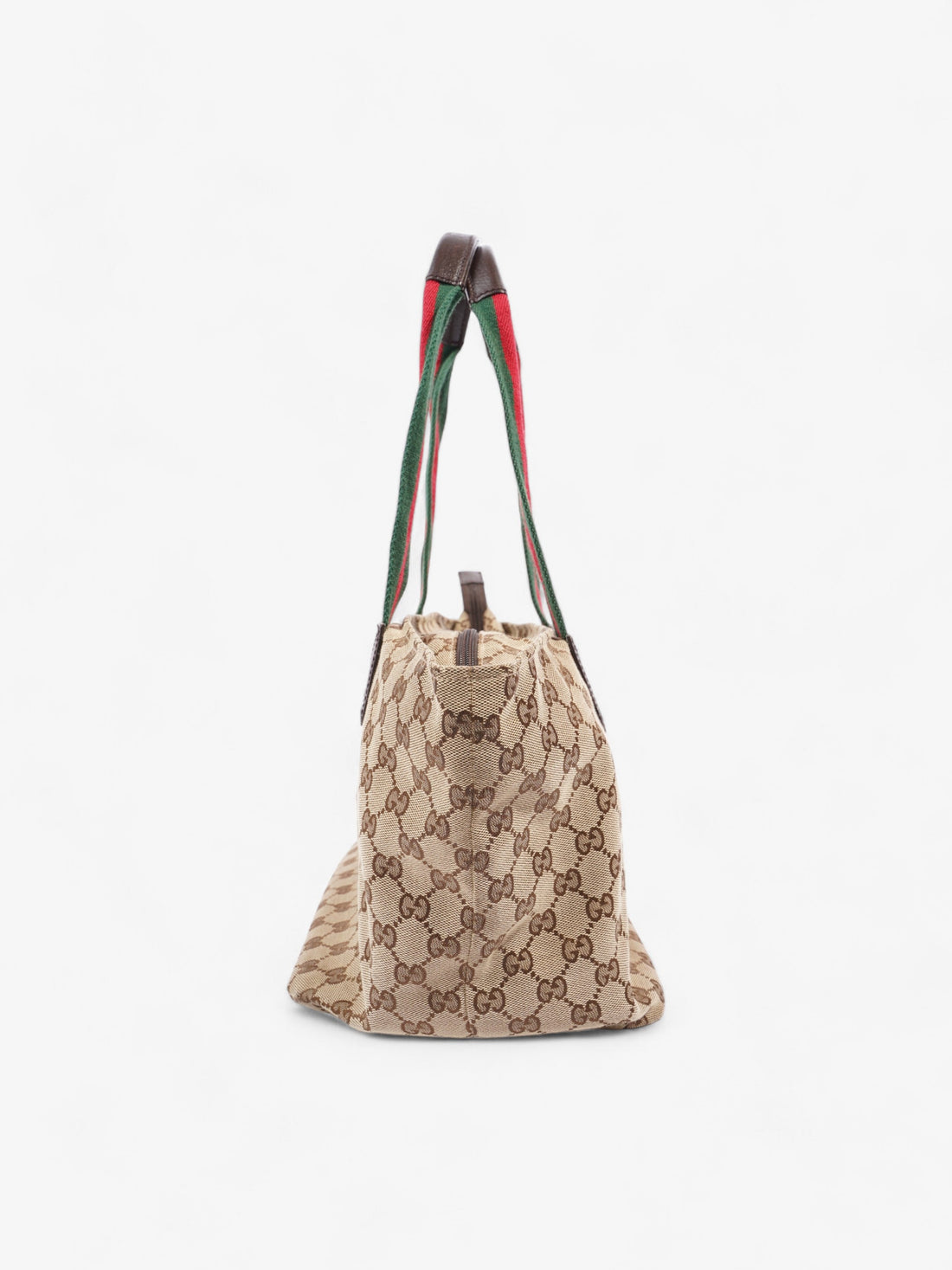 Gucci Web Handle Tote EC Supreme / Red / Green Canvas