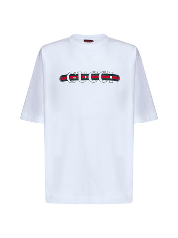 Gucci Men Cotton Jersey T-Shirt With Print